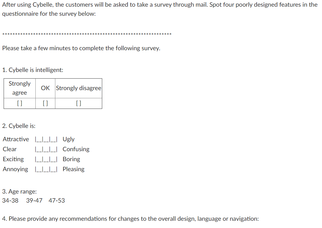 Human Computer Interaction Question: Spot Four | Chegg.com