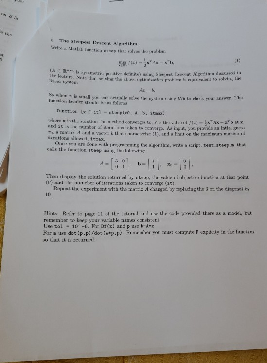 Mod-06 Lec-13 Steepest Descent Method 