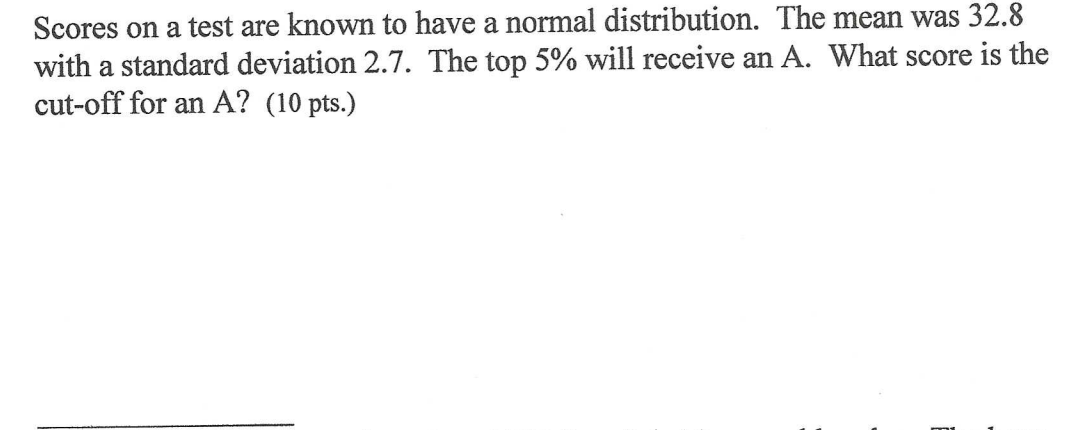 solved-scores-on-a-test-are-known-to-have-a-normal-chegg