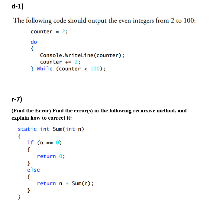 Solved Identify and correct the errors in each of the | Chegg.com