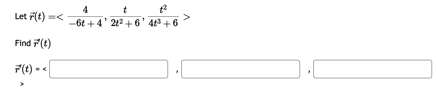 Solved Let Vec(r)(t)= Find 