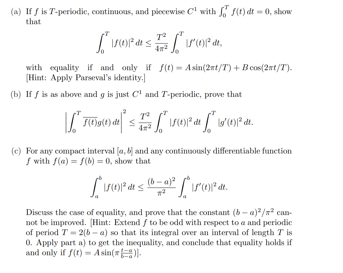 Solved Please solve part a and c of this problem. Only part | Chegg.com