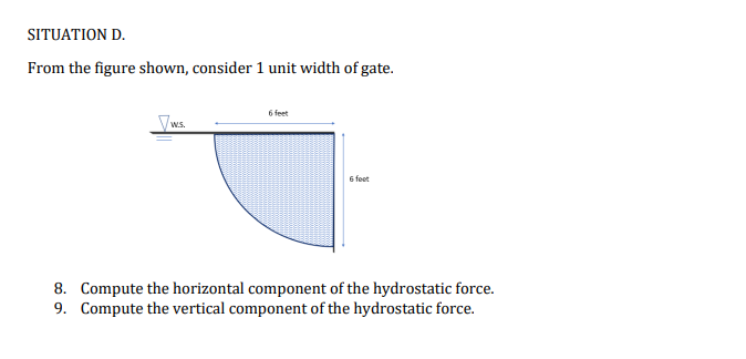 Solved SITUATION D. From The Figure Shown, Consider 1 Unit | Chegg.com