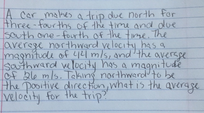 Solved A car makes a trip due north for three-fourths of the | Chegg.com
