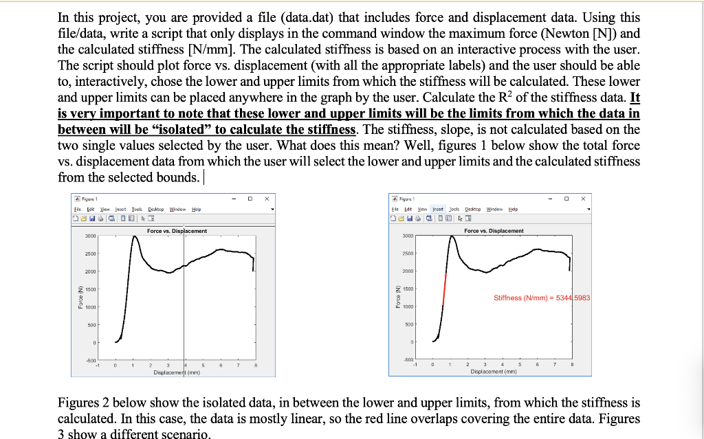 In this project, you are provided a file (data.dat) | Chegg.com