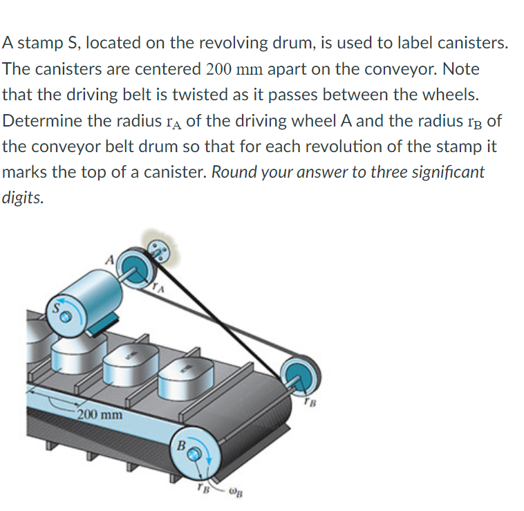 Solved A stamp S, located on the revolving drum, is used to | Chegg.com