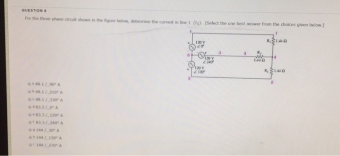 Solved For The Three-phase Circuit Shown In The Figure | Chegg.com