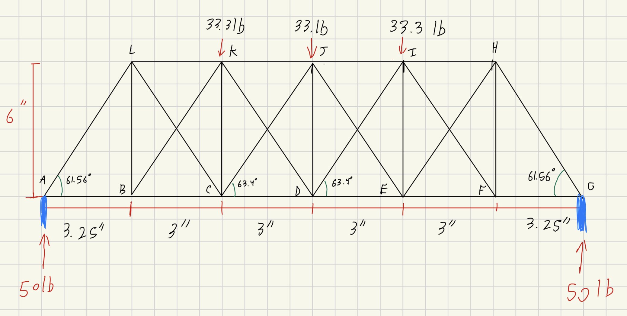 Bridge Beams Math Problem Solved determine all the forces in the beams and if the | Chegg.com