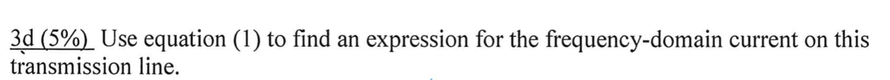 Solved 3 This problem involves a transmission line with | Chegg.com