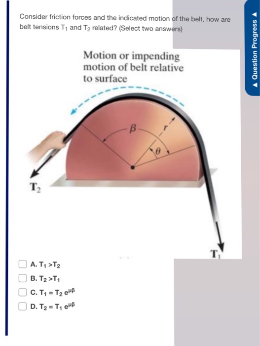 Solved Consider friction forces and the indicated motion of