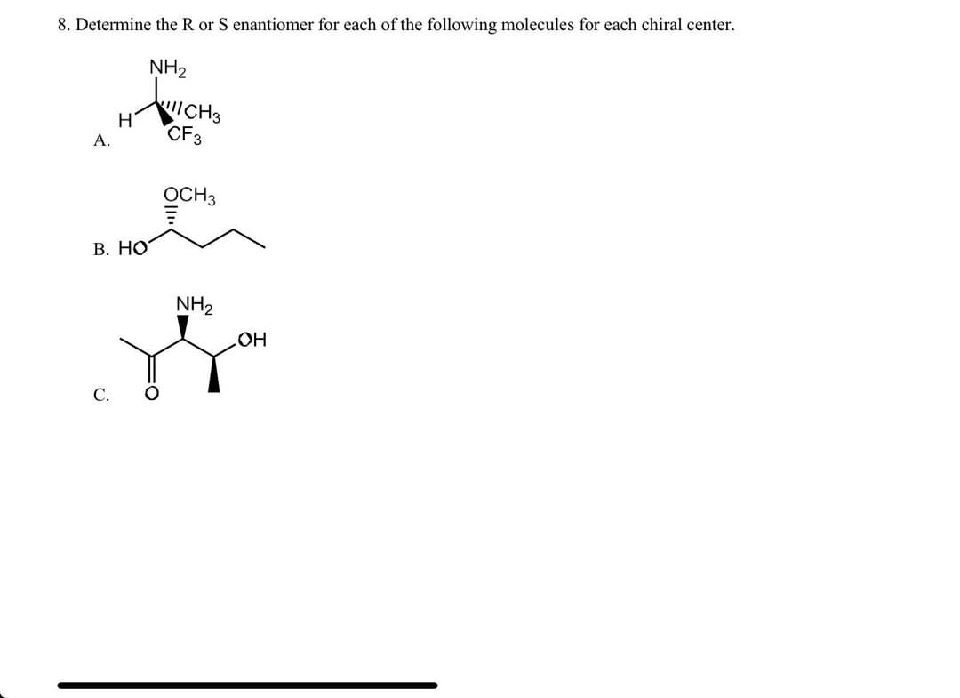 Solved Determine And Draw The Stereochemistry For Each Of | Chegg.com