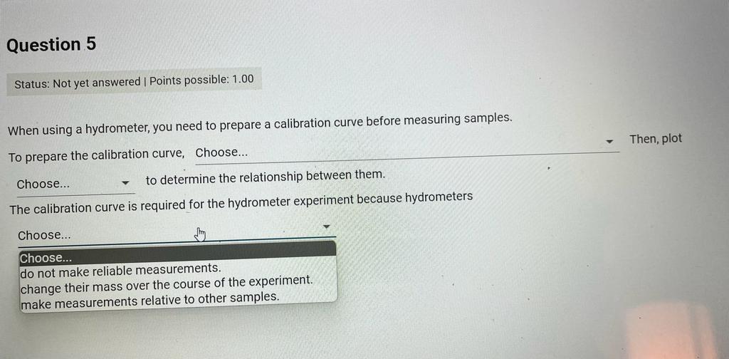 When using a hydrometer, you need to prepare a