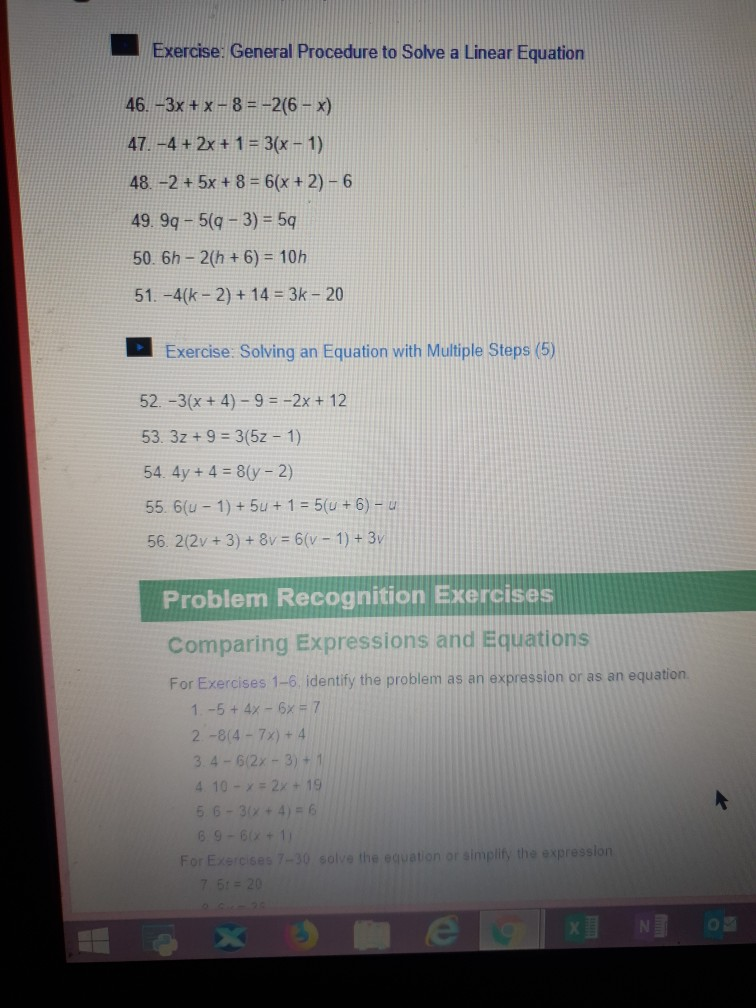 Exercise General Procedure To Solve A Linear Chegg Com