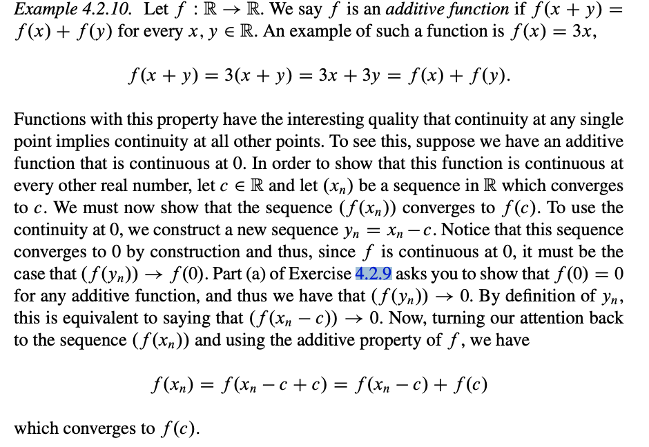 Solved Exercise 4.2.9. Suppose f :R → R is an additive | Chegg.com