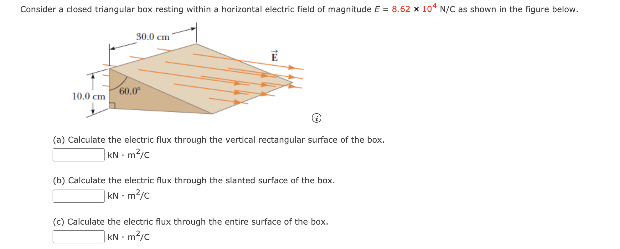 Solved Consider a closed triangular box resting within a