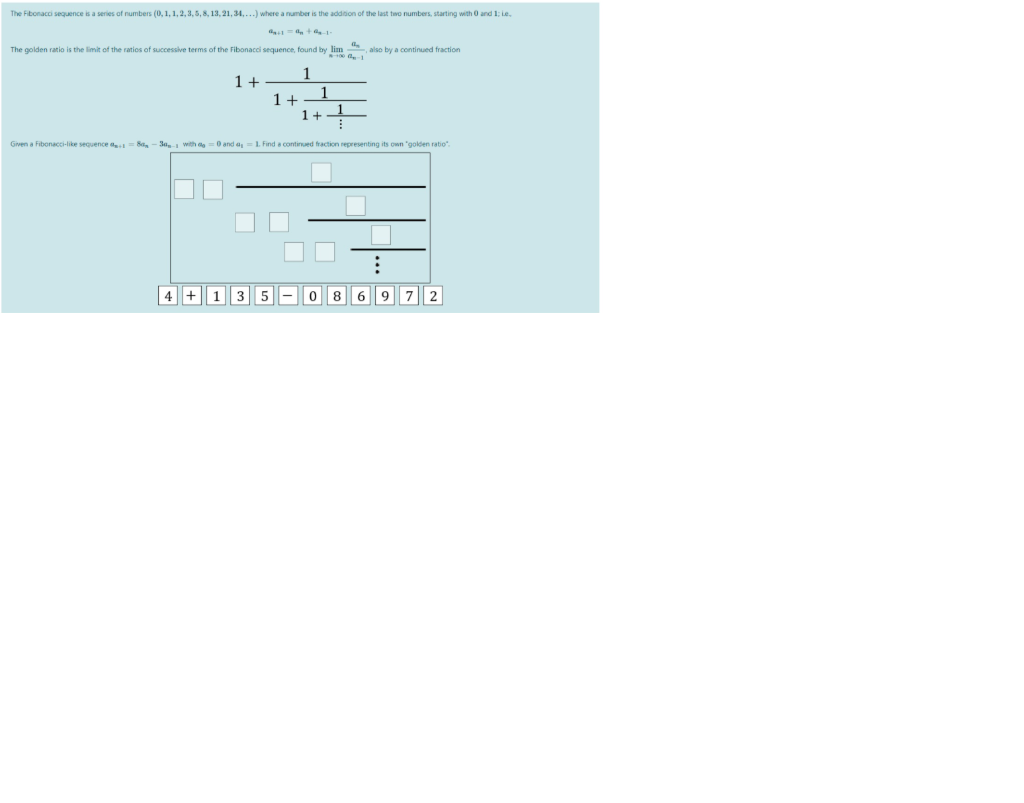 The Fibonacci Sequence Is A Series Of Numbers Chegg Com