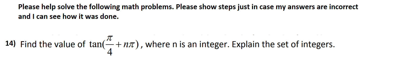 Solved Need serious help with double checking my answers. | Chegg.com