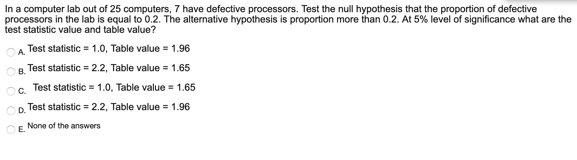 Computer Science Test Table Solved In a computer lab out of 25 computers, 7 have | Chegg.com