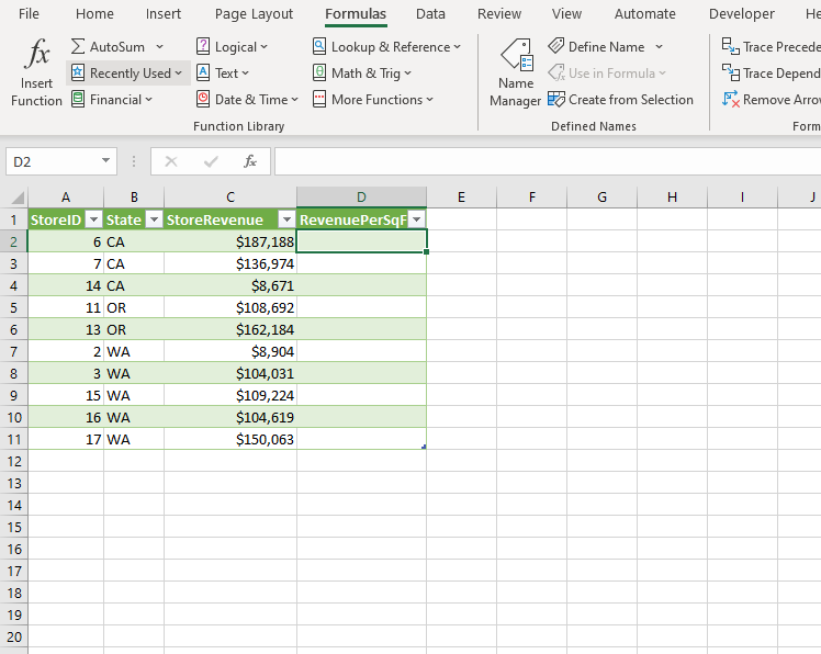 Use VLOOKUP with the table on the Stores worksheet to | Chegg.com