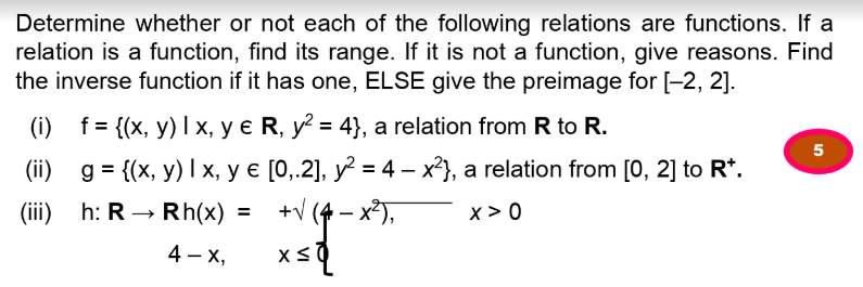 Solved Determine Whether Or Not Each Of The Following Rel Chegg Com