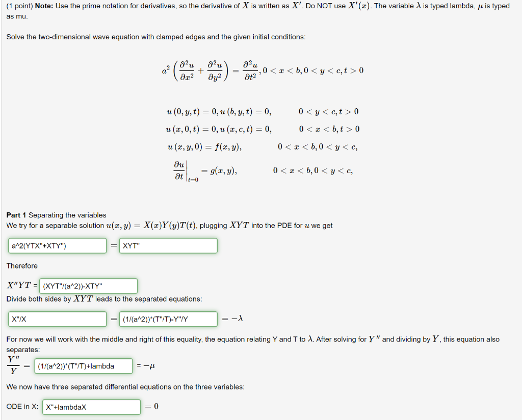 Solved The Answers In Green Are Correct Red Boxes I Need Chegg Com