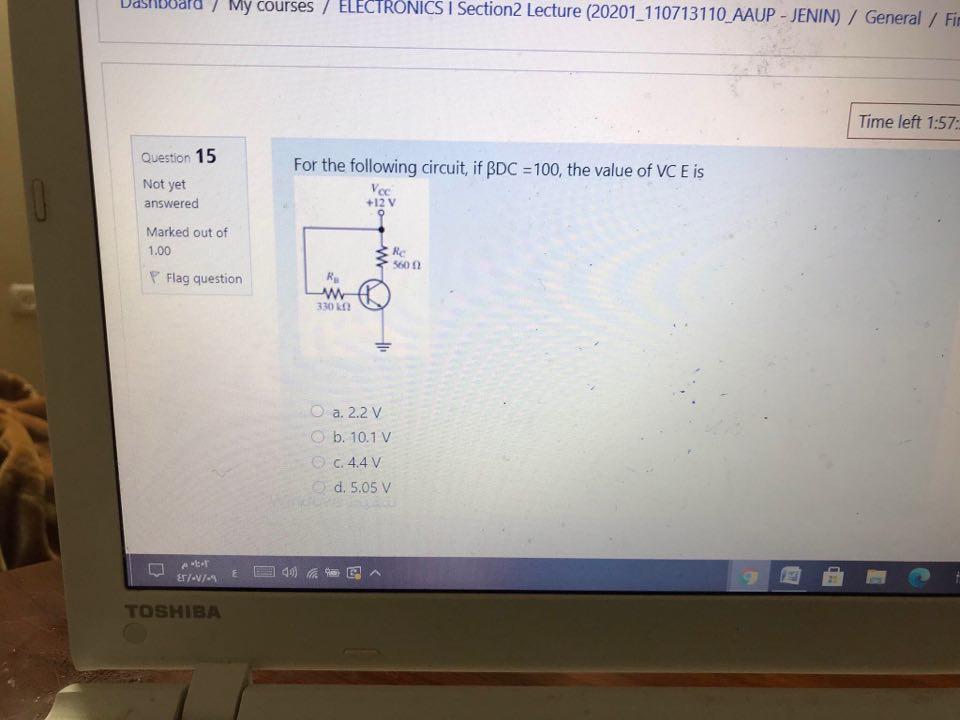 Solved My courses / ELECTRONICS I Section2 Lecture | Chegg.com