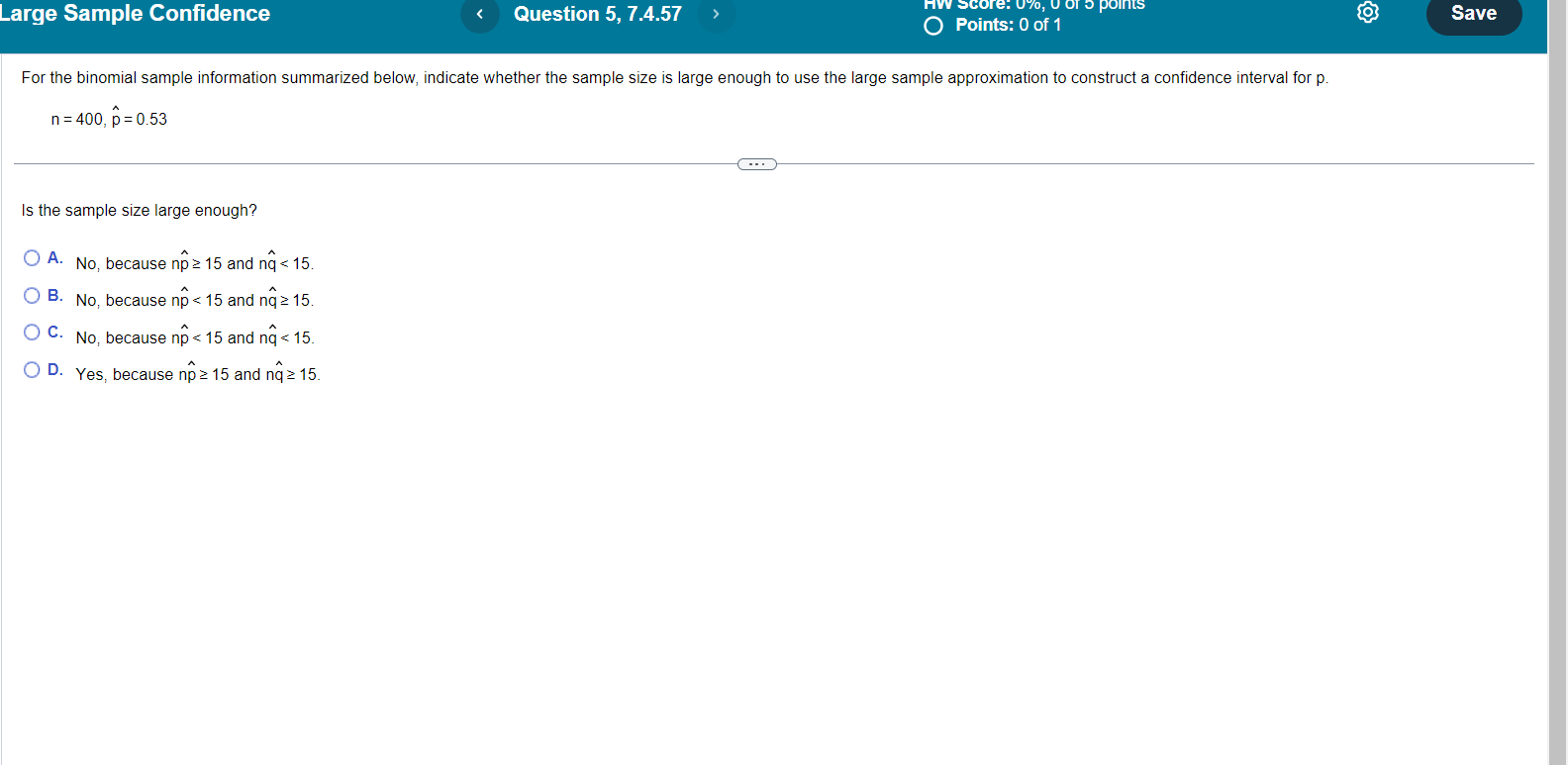 Solved For the binomial sample information summarized below, | Chegg.com