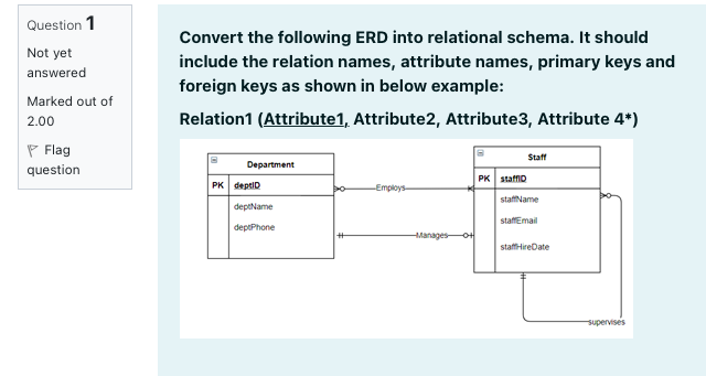 Solved Create an ERD for each of the following descriptions.