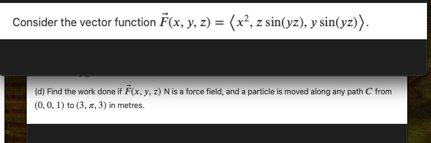 Solved Consider the vector function | Chegg.com