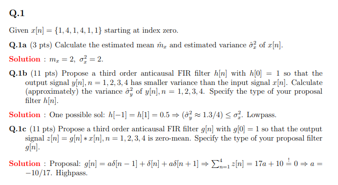 Solved Q 1 Given E N 1 4 1 4 1 1 Starting At Inde Chegg Com