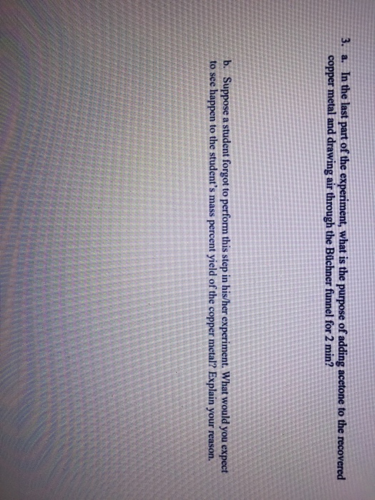 Solved Büchner Funnel (w/Demo) In Experiment 1, gravity