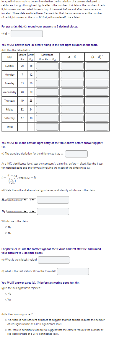 Solved In a preliminary study to determine whether the | Chegg.com