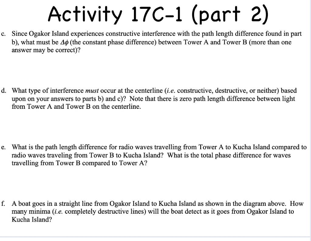 Solved Activity 17C-1 centerline --> Kucha Island Ogakor | Chegg.com