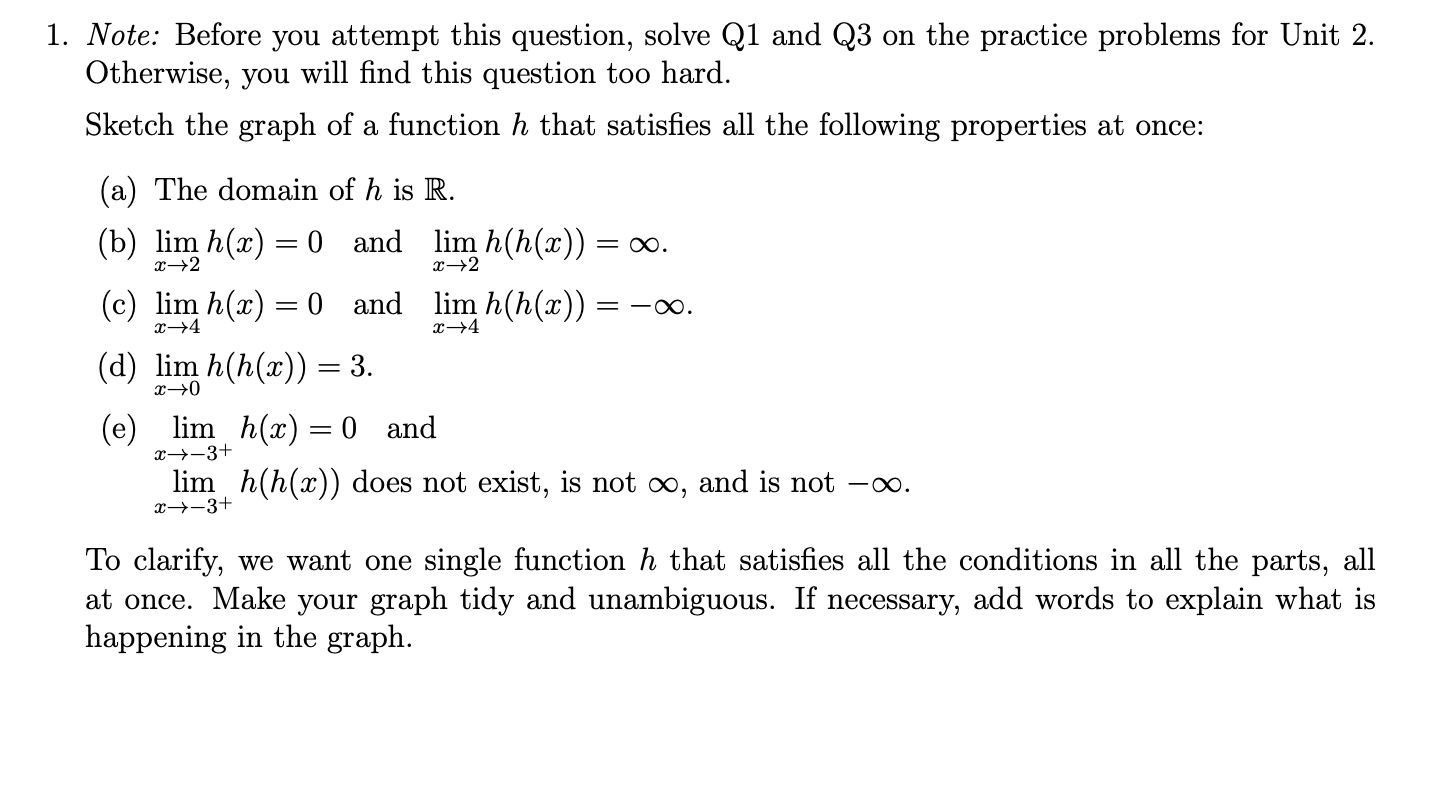 Solved 1. Note: Before you attempt this question, solve Q1 | Chegg.com