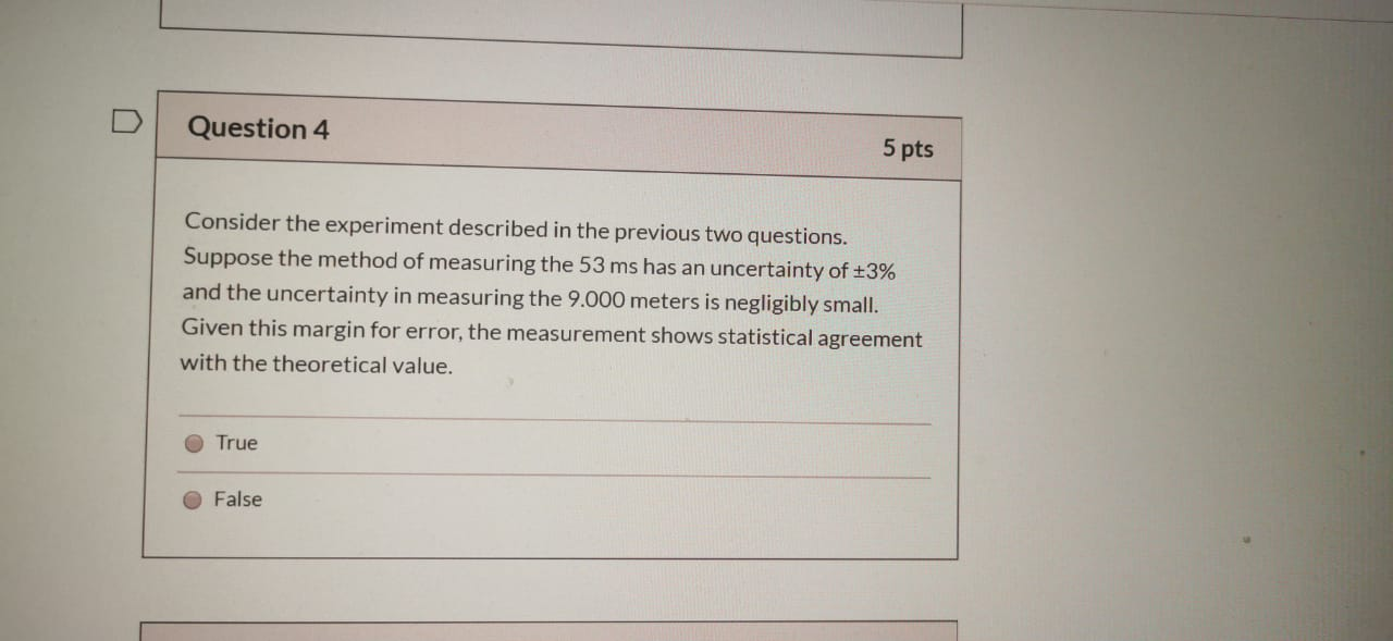 Solved Question 4 5 Pts Consider The Experiment Described In