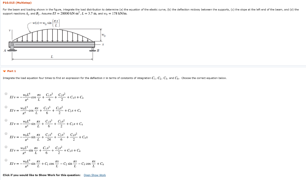 Solved P10.015 (Multistep) For the beam and loading shown in | Chegg.com