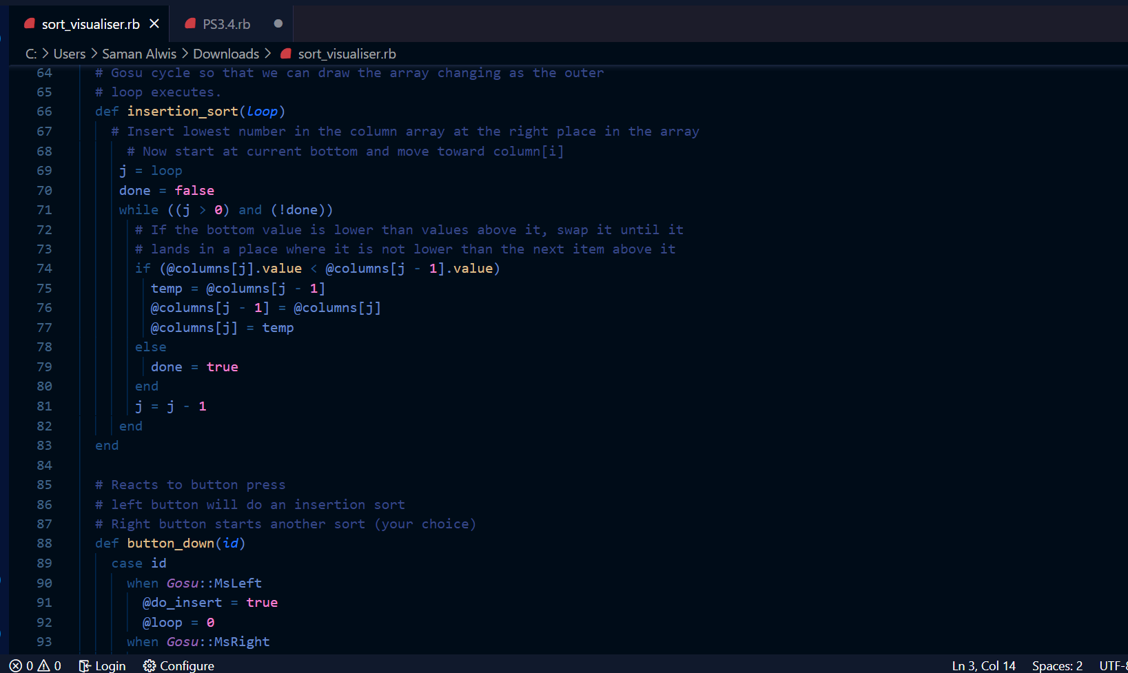 This task requires the ruby programming | Chegg.com