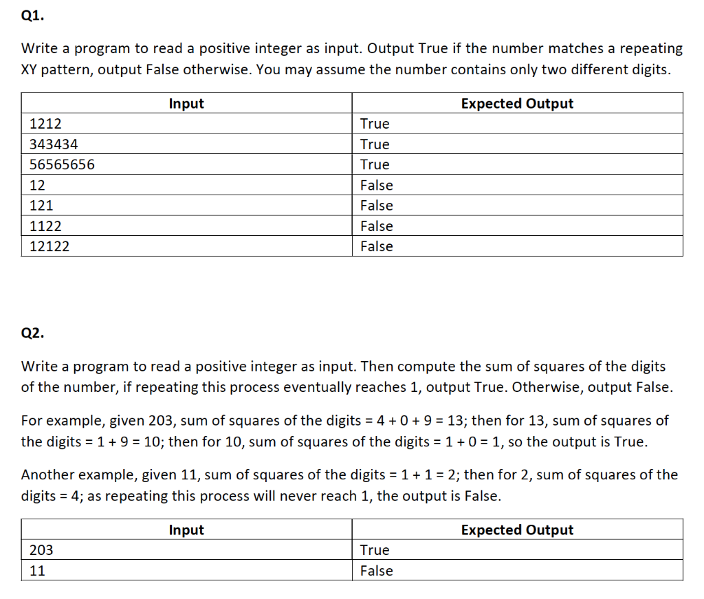 Solved Q1. Write a program to read a positive integer as | Chegg.com