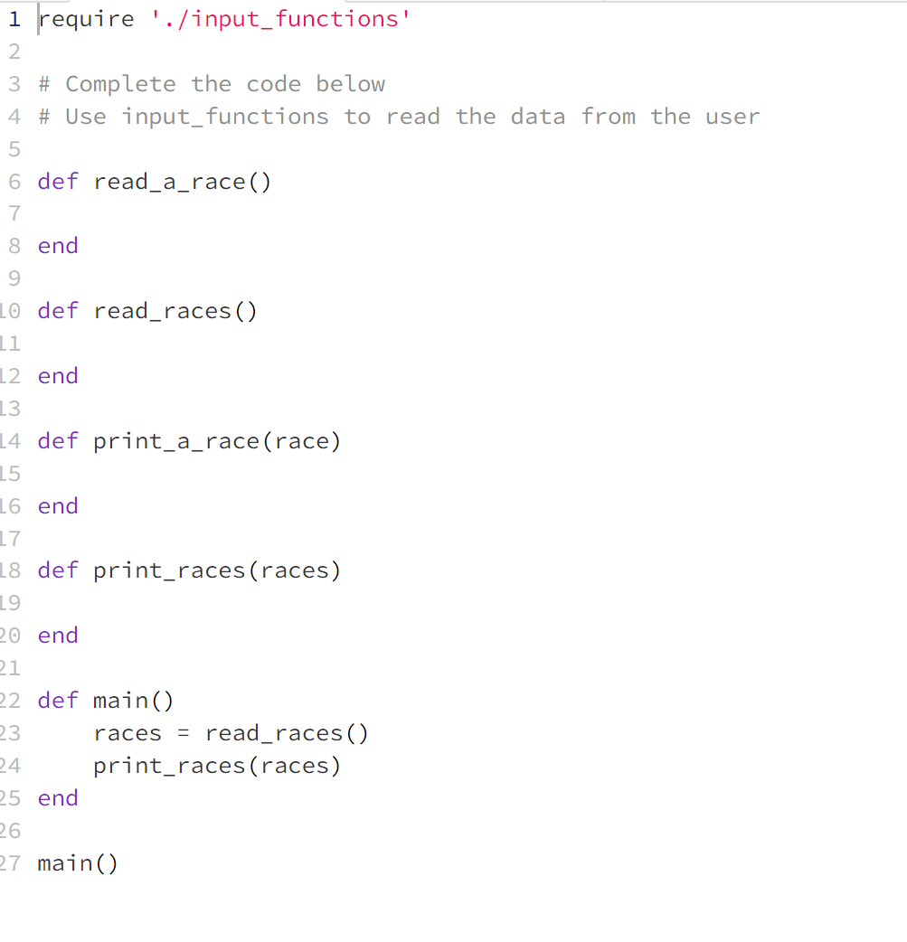 Solved Use the scaffold code provided for this task. | Chegg.com