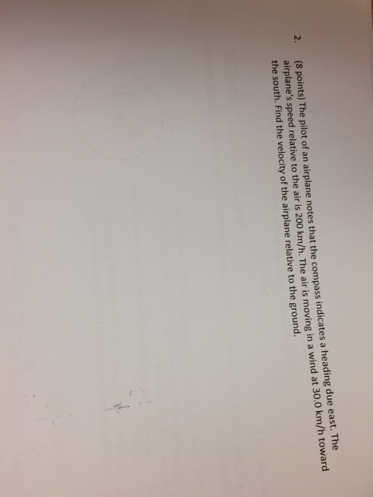 Solved The pilot of an airplane notes that the compass | Chegg.com