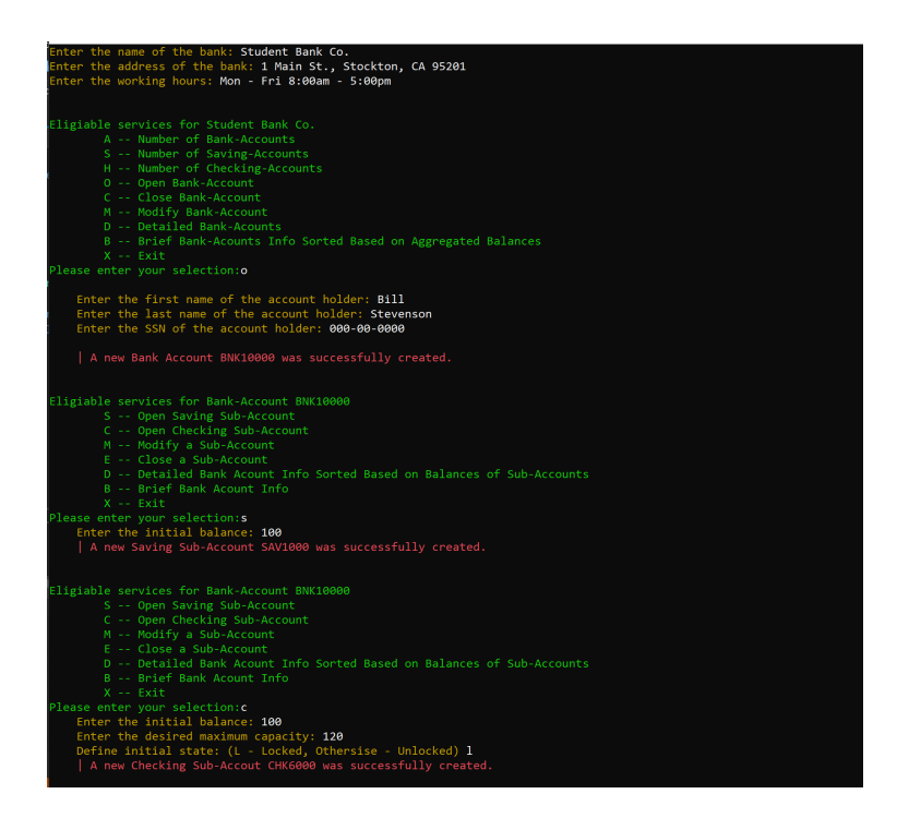 Solved PLEASE DO IN C++ I am writing the code for a bank | Chegg.com