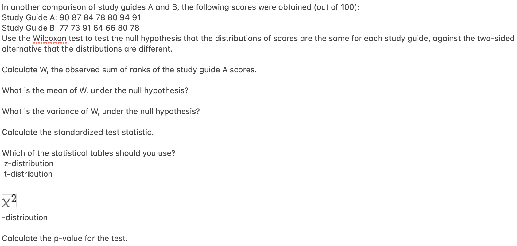 Solved In another comparison of study guides A and B, the | Chegg.com