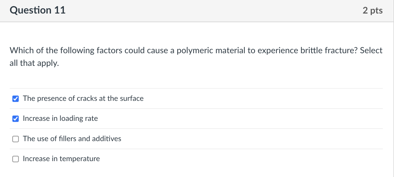 Solved Question 11 2 pts Which of the following factors | Chegg.com