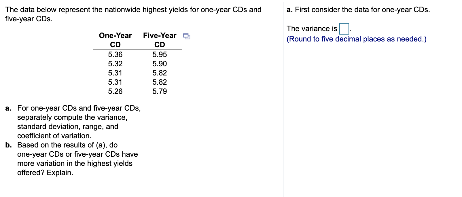 Solved The Following Set Of Data Is From A Sample Of N = 7. | Chegg.com