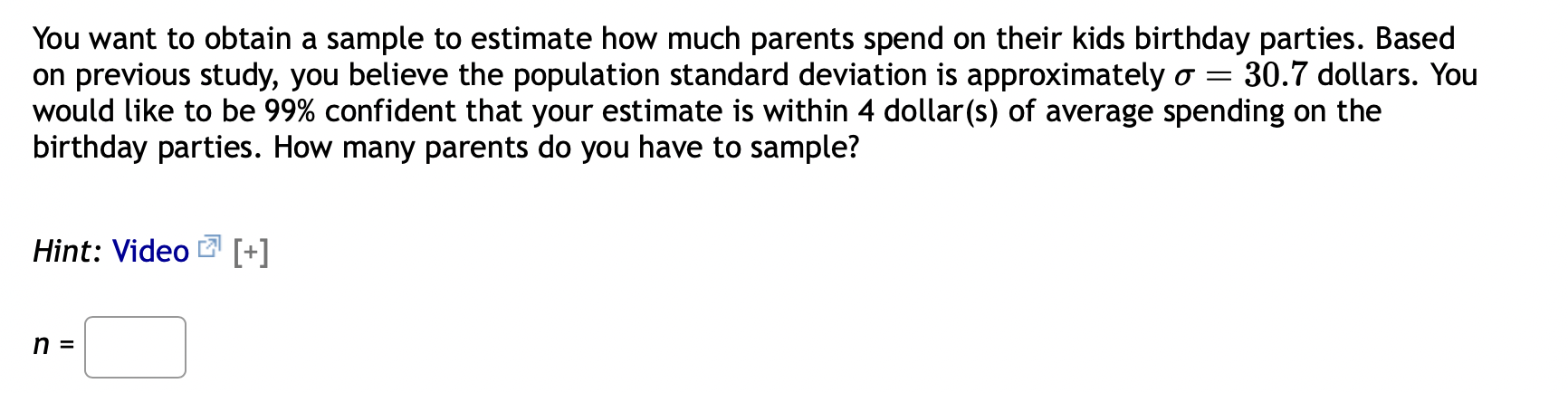 Solved You want to obtain a sample to estimate a population | Chegg.com