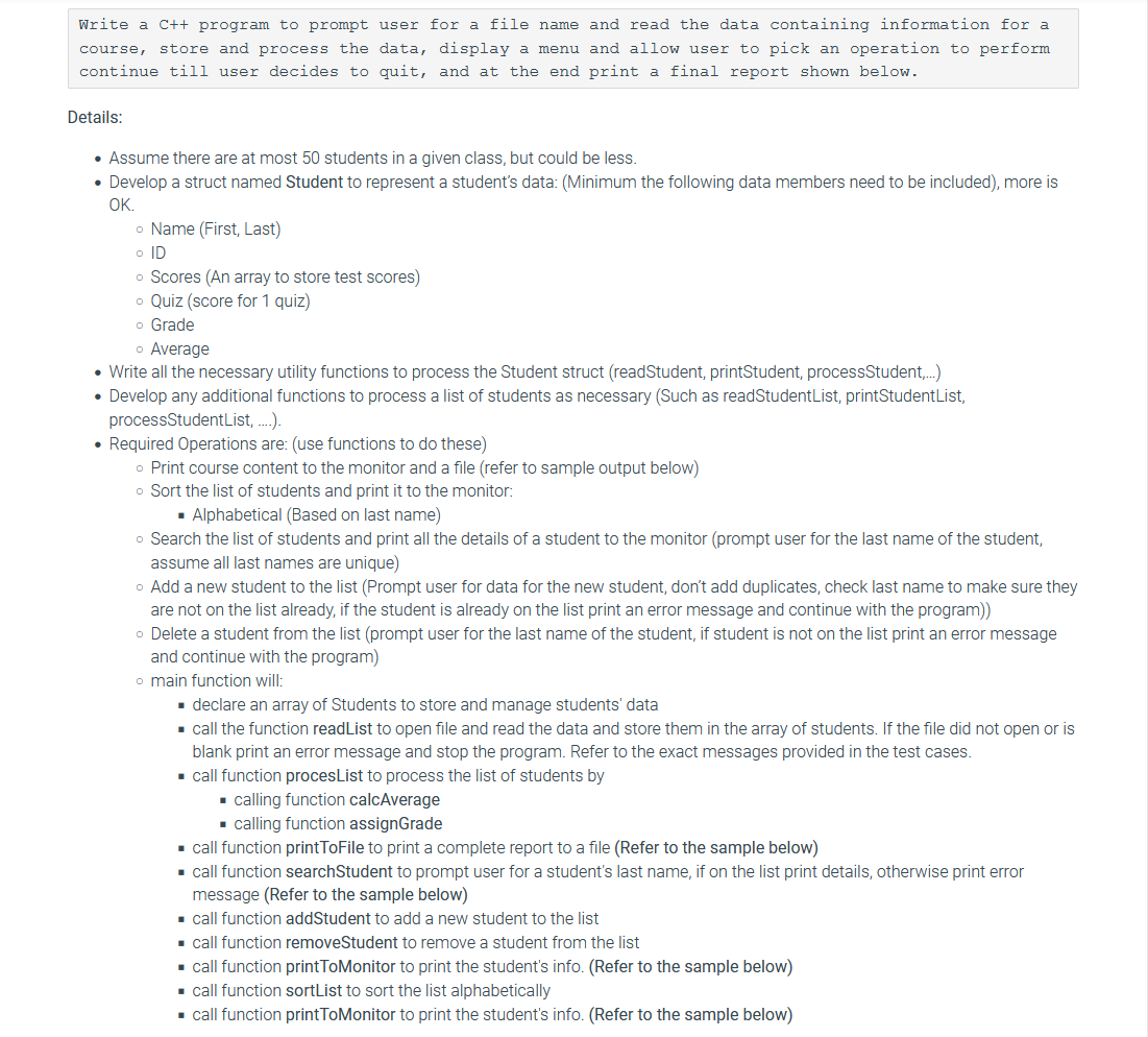 Write a C++ program to prompt user for a file name