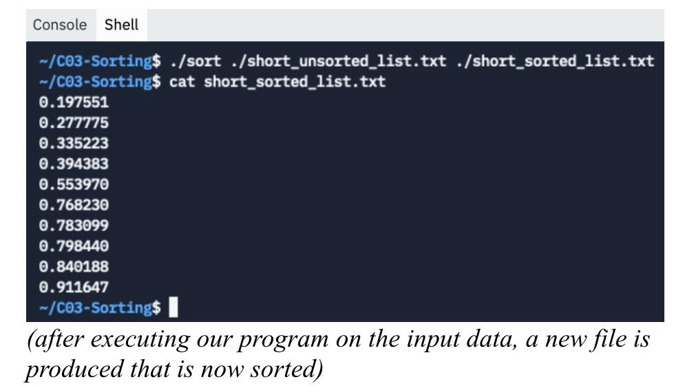 Solved Use these two functions to swap and sort: swap | Chegg.com