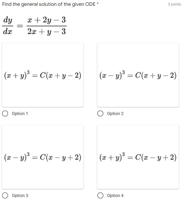 Solved Find the general solution of the given ODE dy dx x + | Chegg.com