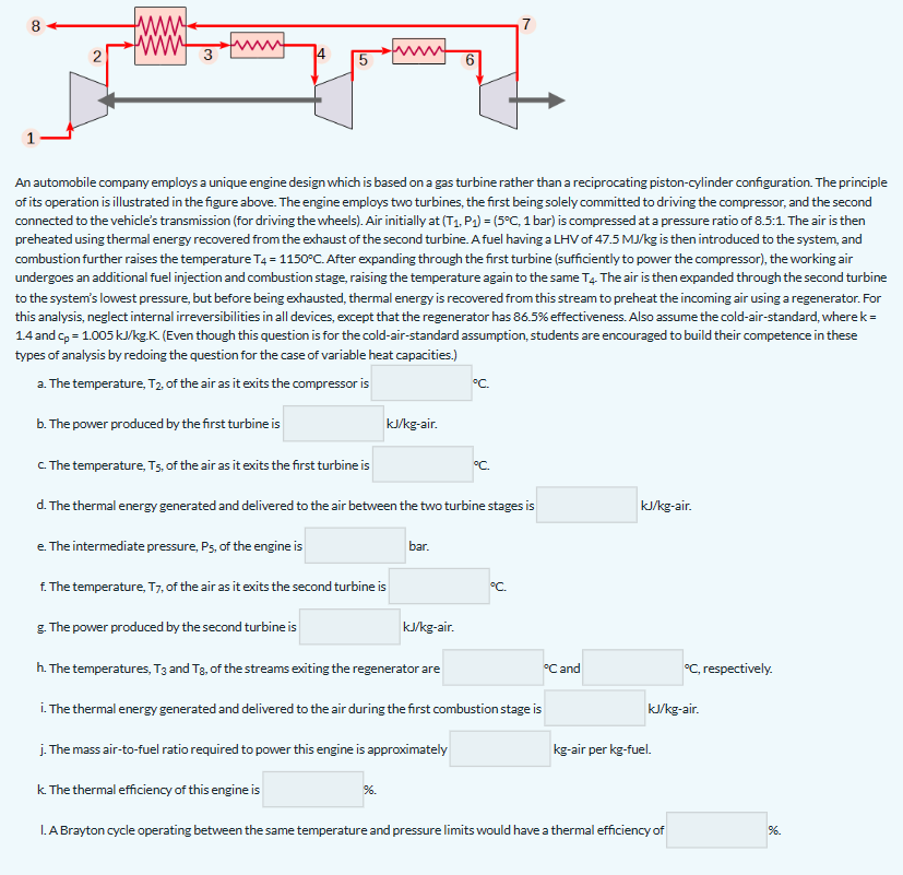 Solved An automobile company employs a unique engine design