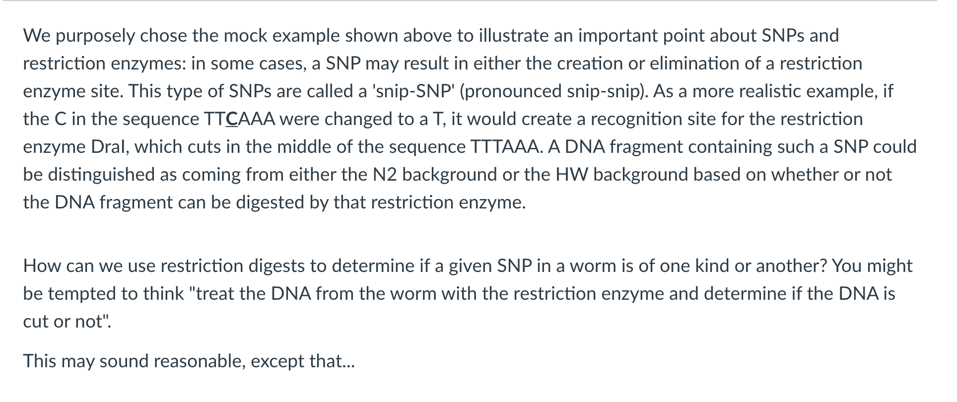 Solved We purposely chose the mock example shown above to | Chegg.com